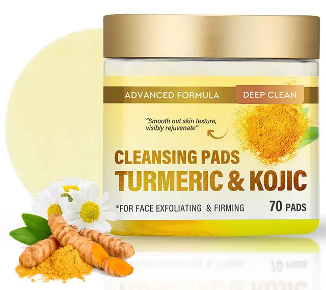 Kojic Acid and Turmeric Pads, Turmeric Kojic Acid Pads wth Natural Ingredients