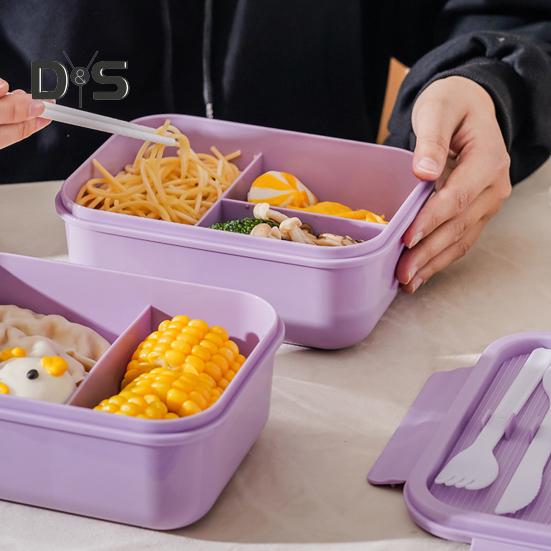 1 Set Safe Bento Box Dust-proof Durable Large Capacity Lunch Container