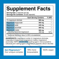 Magnesium Complex 1640mg, Magnesium Supplement for Muscle