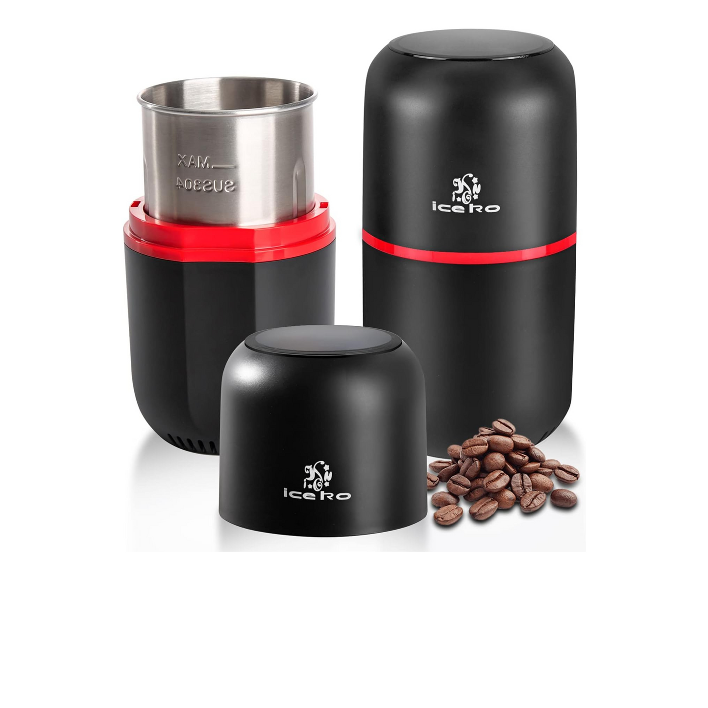 Electric Coffee Grinder and Spice Grinder with Stainless