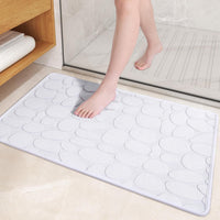 Rubber Backed Bath Mat 40 x 60 cm, Non Slip Thin Bathroom Mat Quick Dry